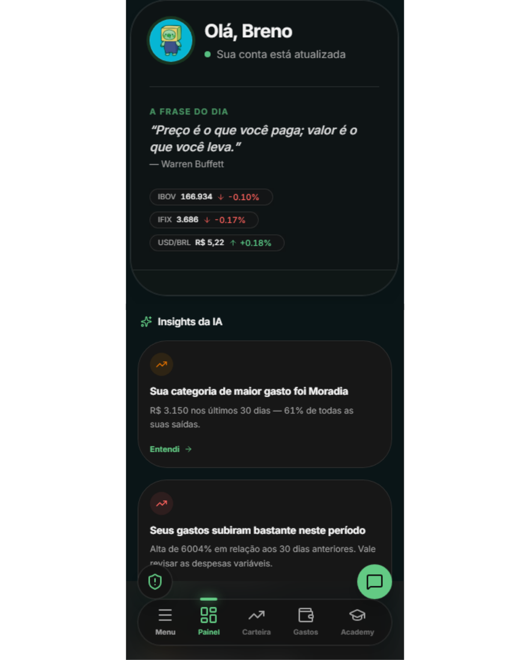 Preview do app PIG.ia